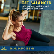 ProBody Pilates Small Exercise Ball - 9 Inch Workout Ball for Stability, Barre, Yoga, Core & Physical Therapy
