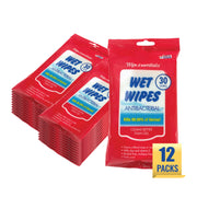 WipeEssentials Hand Sanitizer Wipes, Hand Wipes for Adults and Kids - 90 wipes - 3 Packs of 30ct Hand Sanitizing Wipes, Travel Essentials