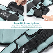 Sportneer Upgrade Adjustable Ankle and Wrist Weights for Women and Men 1-7 lbs / 1-10 lbs Set | Comfortable, Secure Fit for Walking, Running, Fitness, Physical Therapy, Home Gym