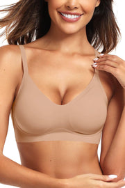 Vertvie Womens Seamless Bra No Underwire Comfort Push Up Bras Buttery Soft Wireless Bralette Full Coverage Sport Everyday Bra