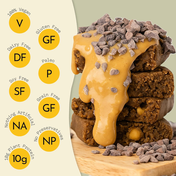 Send Bars Plant-Based Vegan Healthy Protein Bars, With Greens (Banana Bread, 8 Bars) – Only Real Ingredients, Zero Added Sugar, Gluten-Free, Dairy-Free