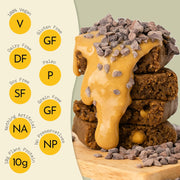 Send Bars Plant-Based Vegan Healthy Protein Bars, With Greens (Peanut Cacao Crunch, 8 Bars) – Only Real Ingredients, Zero Added Sugar, Gluten-Free, Dairy-Free