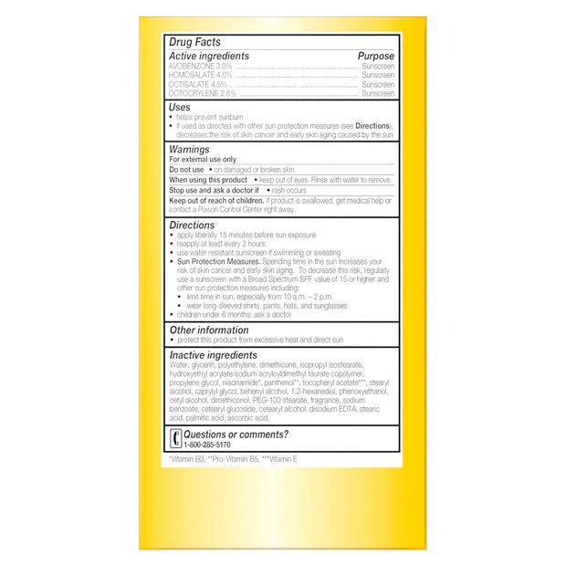 Olay Face Moisturizer, Complete with Sunscreen SPF 15, Daily Facial Lotion for Normal Skin, Lightweight Hydrating Broad Spectrum Sun Protection - Vitamin C, E, and Niacinamide - 6 Oz 2 Pack