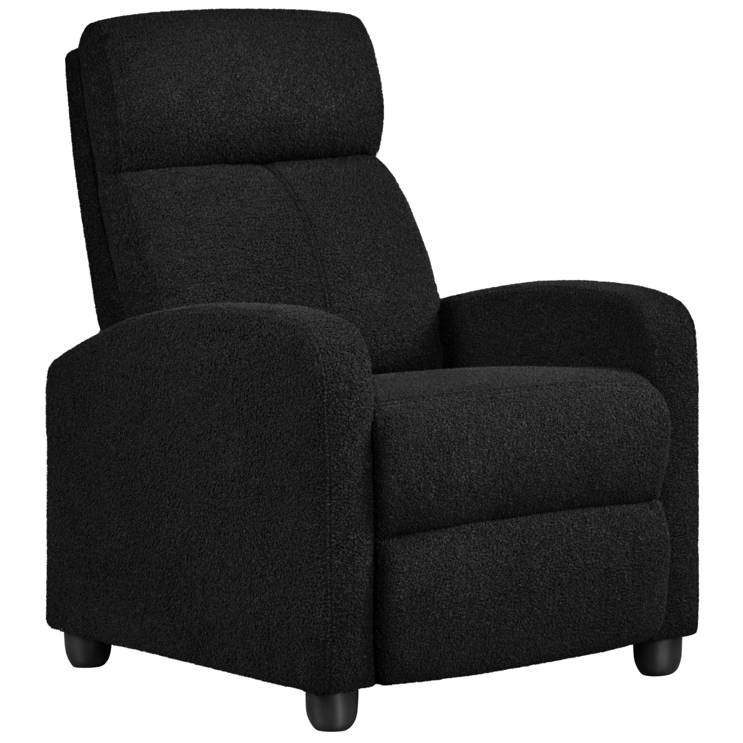 Yaheetech Recliner Chair PU Leather Recliner Sofa Home Theater Seating with Lumbar Support Overstuffed High-Density Sponge Push Back Recliners Armchair for Living Room