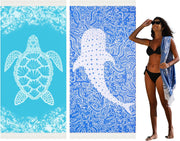 Thin Turkish Beach Towel Quick Dry Absorbent Cotton Lightweight Bath Pool Towels Extra Large Oversized Sand Free Beach Stuff Cloud Adults Gift