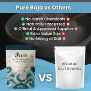 Pure Sea Salts Baja Sea Salt 1 lb, 100% Organic, Unrefined, Fine Ground Crystals, Mineral-Rich, Low Sodium, for Cooking, Finishing, Hydration & Grinders – Hand-Harvested from the Sea of Cortez