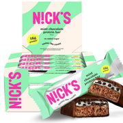 Nick’s Peanut Butter Protein Bars – 12-Count Box | High Protein, Low Calories, Low Carbs, Keto Friendly, No Added Sugar