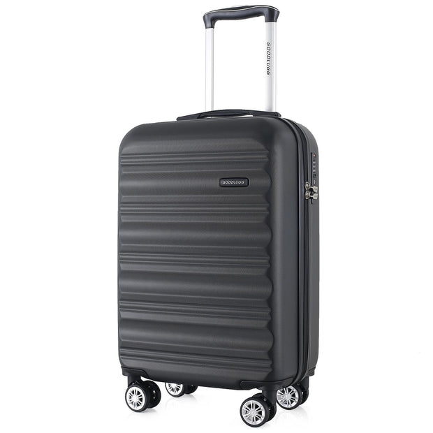 Luggage Set with Spinner Wheels and TSA Lock, 3 Pieces Expandable Hardside Suitcase for Travel, Hardshell Luggage Sets, 20", 24", 28", Black