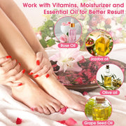 XANGNIER 6 Pairs Silicone Socks for Dry Cracked Feet Women,Moisturizing Foot Mask Exfoliating Silicone Socks,Foot Spa Gel Socks for Cracked Heels,Softening Rough Skin and After Pedicure Care