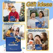 Weighted Jump Rope, 1LB Tangle-Free Ball Bearing Rapid Speed Skipping Rope for Men Women, Adjustable 9mm Cotton & PVC Rope with Alum Handle for Boxing MMA Weight-Loss Athletic Workout Fitness