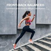 PACEARTH Adjustable Weight Vest 4-10lbs / 11-20lbs / 20-32lbs X-Shape Weighted Vest for Women and Men, Home Workout Ironsand Vest with Zipper Pouch and 6 Weight Packs, Available in Pink, Gray, Black