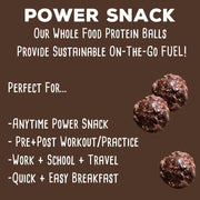 simplyFUEL Whole Food Protein Balls with Probiotics - Brownie Batter Snacks - 8g Protein Snack - Gluten Free Energy Balls
