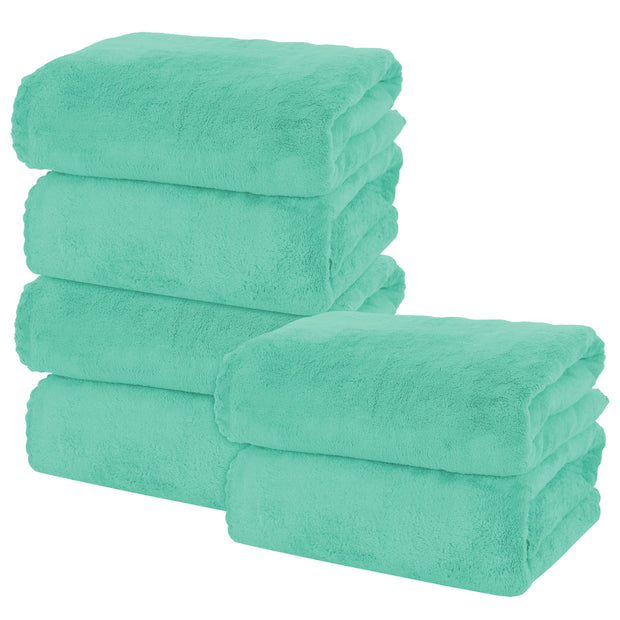 MOONQUEEN 2 Pack Premium Bath Towel Set - Quick Drying - Microfiber Coral Velvet Highly Absorbent Towels - Multipurpose Use as Bath Fitness, Bathroom, Shower, Sports, Yoga Towel (Grey)