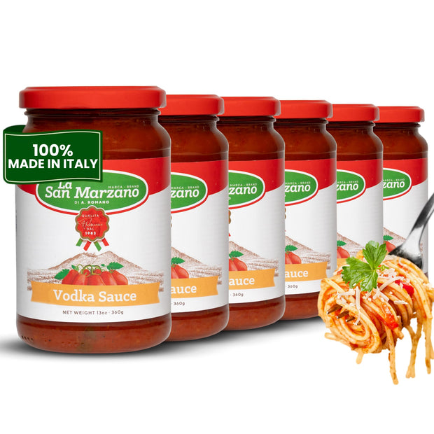 La San Marzano Marinara Sauce, 24 oz, Pasta Sauce Made in Italy, All Purpose Tomato Premium Quality, All Natural, Mediterranean Diet, Non GMO, Vegan, Gluten Free
