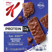 Kellogg's Special K Protein Bars, Meal Replacement, Protein Snacks, Brownie Batter, 9.5oz Box (6 Bars)