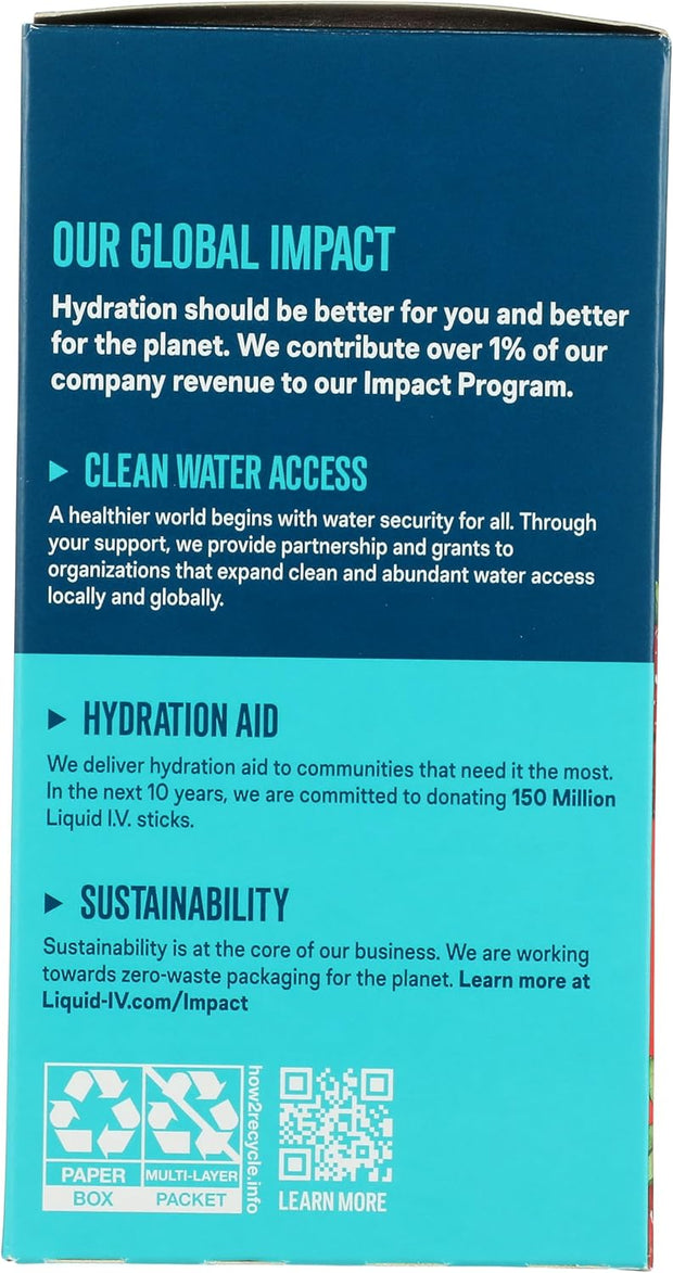 LIQUID IV Hydration Strwbry 10Ct Bx 5.64 OZ