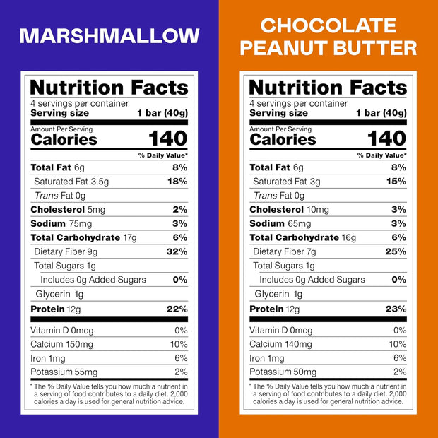 MAGIC SPOON Treats - High Protein, Low Carb, Keto Friendly, Low Sugar, Gluten Free, Crispy Protein Bar Cereal Bar, On-The-Go Healthy Snack (8 Chocolate PB Bars, 8 Marshmallow Bars)