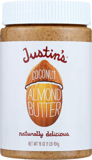 Justin's Classic Almond Butter, Only Two Ingredients, No Stir, Gluten-free, Non-GMO, Keto-friendly, Responsibly Sourced, 16 Ounce Jar, Pack of 1