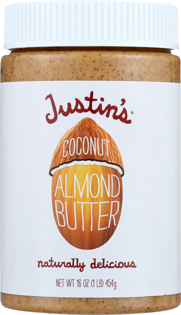 Justin's Classic Almond Butter, Only Two Ingredients, No Stir, Gluten-free, Non-GMO, Keto-friendly, Responsibly Sourced, 16 Ounce Jar, Pack of 1