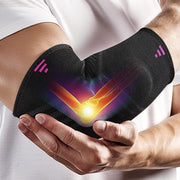 Tennis Elbow Brace for Men Women with 2 Contoured Gel Pads, Breathable Knitted Fabric, Non Slip, Compression Sleeve for Golfer's, Tennis Elbow Pain Relief, 1 Pack, Size M