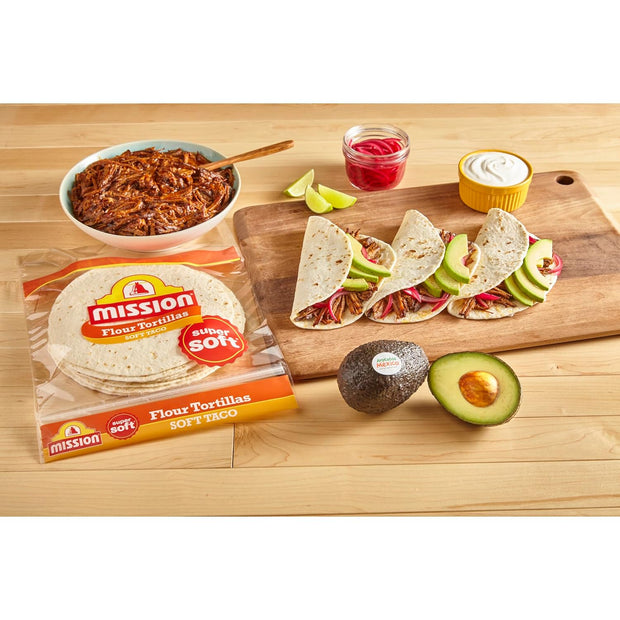 Mission Soft Taco Flour Tortillas, Medium Size, 10 Count, Trans Fat Free