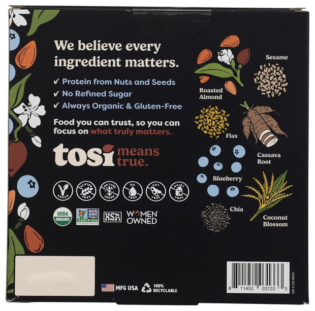 TOSI Organic Almond Blueberry Superbites, 4 OZ
