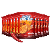 Pure Protein Popped Crisps, High Protein Snack, 12G Protein, Variety Pack: Hickory Barbecue, Sour Cream & Onion, Sweet Chili, 12 Count