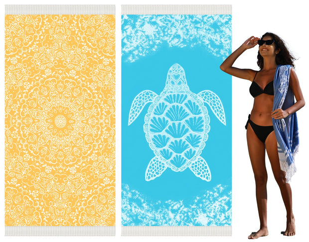 Thin Turkish Beach Towel Quick Dry Absorbent Cotton Lightweight Bath Pool Towels Extra Large Oversized Sand Free Beach Stuff Cloud Adults Gift