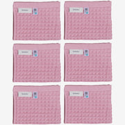 Luxury Japanese Cotton Waffle Bath Towel | Plush, Absorbent, and Quick Dry (Coral Orange, Hand Towel, 32" x 16")