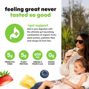 Noka Superfood Smoothie Pouches Variety Pack – Organic Fruit Blends with Plant Protein & Prebiotic Fiber, Wholesome Vegan Snack, 4.22 oz (12 Count)