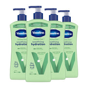 Vaseline Intensive Care Body Lotion for Dry Skin Soothing Hydration Lotion Made with Ultra-Hydrating Lipids + 1% Aloe Vera Extract to Refresh Dehydrated Skin 20.3 oz, Pack of 3 (packaging May Vary)