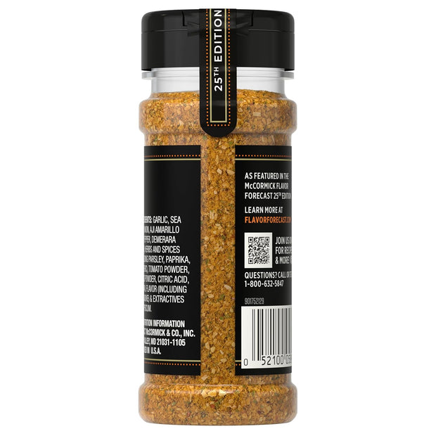 McCormick Seasoning, Aji Amarillo, 2025 Flavor of the Year, Blend of Tropical & Smoky Notes with Medium Chile Heat, For Seafood, Fish, Veggies, Poultry, Sauces, Salsa, and More, 2.11 oz