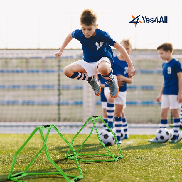 Yes4All Hex Agility Rings/Speed Rings with Carrying Bag – Hexagon Rings, Agility Hurdles for Agility Footwork Training