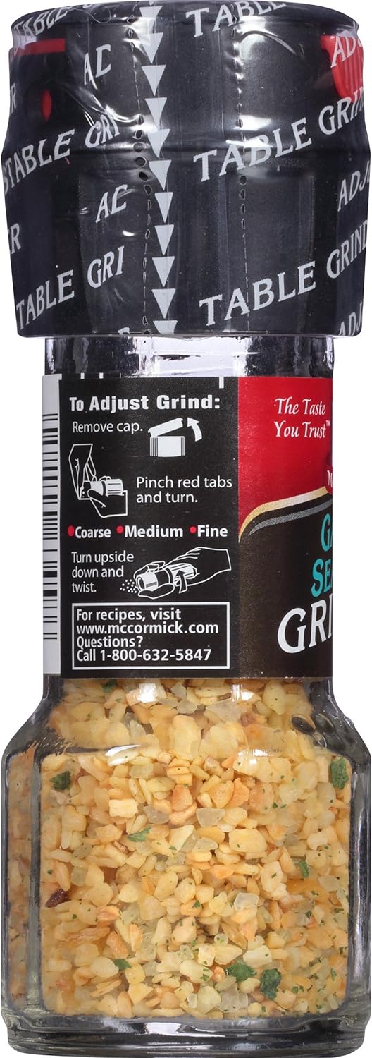 McCormick Garlic Sea Salt Grinder, 1.58 oz