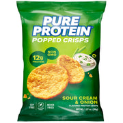 Pure Protein Popped Crisps, Sweet Kettle, High Protein Snack, 12G Protein, 1.27oz., 12 Count