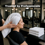 JMR 12 Pack Thin 100% Cotton Utility Towels (20x40 White) - Quick-Dry, Lightweight & Economical for Pets, Gym, Cleaning, Kitchen, Travel, Hair, Auto - Practical Multi-Use Space Saver, Bulk Value