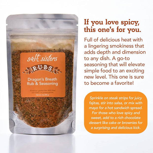 s.a.l.t. sisters Blackening Cajun Rub & Seasoning | All-Natural, Gluten Free, MSG Free, Non-GMO | Dry & Wet Rub Seasoning Base | Versatile Use for Chicken Wings, Brisket, Pulled Pork, and More | 1lb