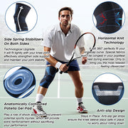 NEENCA Knee Brace for Knee Pain Relief, Medical Knee Support with Patella Pad & Side Stabilizers, Compression Knee Sleeve for Meniscus Tear, ACL, Arthritis, Joint Pain, Runner, Sport- FSA/HSA APPROVED