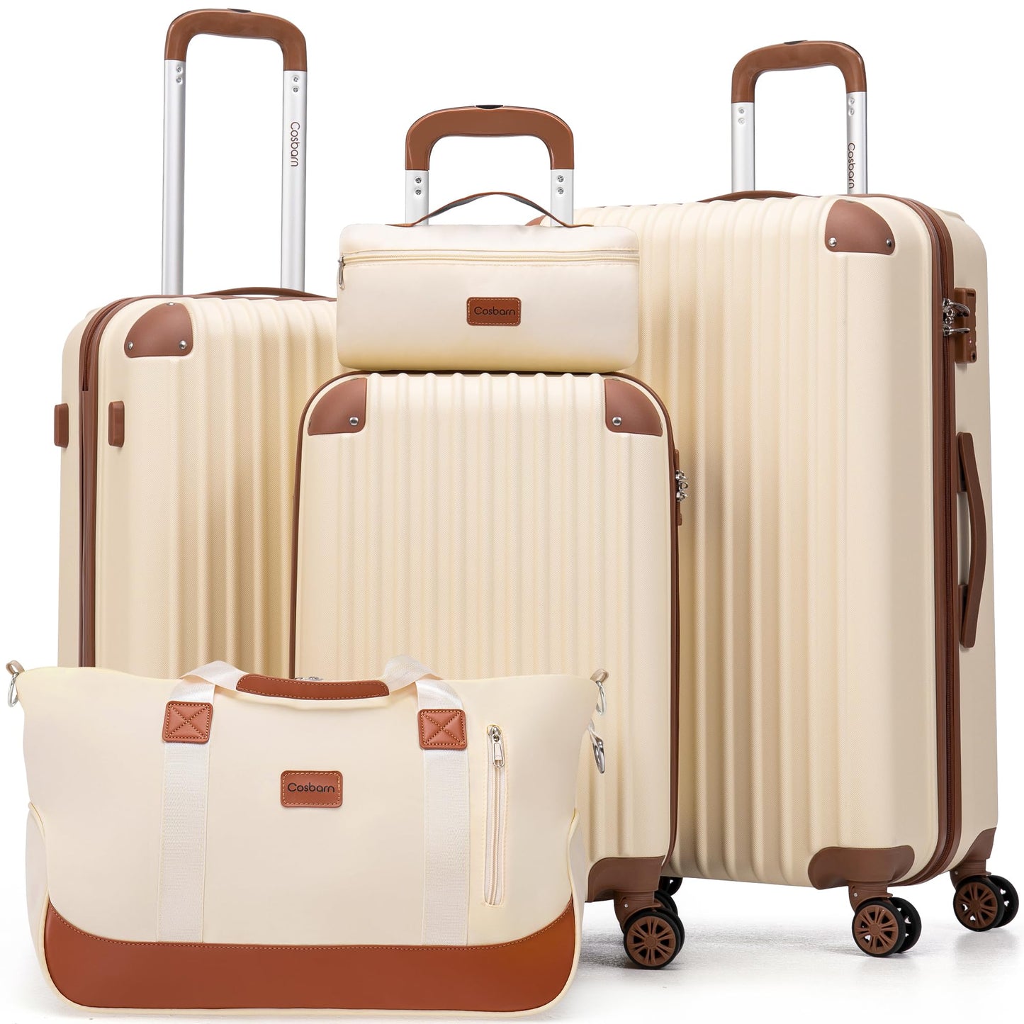 Luggage Sets 5 Piece Suitcases with Wheels, Suitcase Set ABS Hard Case Luggage with TSA Lock Spinner Wheels Durable Travel Luggage