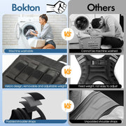 Weighted Vest for Men and Women, 2-18lb Vest with 16 Ironsand Weights for Home Workouts, Adjustable Body Weight Vest Exercise Set for Strength Training, running, walking, Cardio