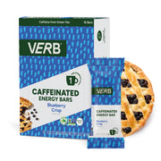 Verb Caffeinated Energy Bars Variety Pack - 2 Delicious Flavors (26g, Pack of 16) 110-Calorie Delicious Low Sugar Energy Bar, Vegan & Gluten Free On-the Go Snack with 80mg Green Tea Caffeine