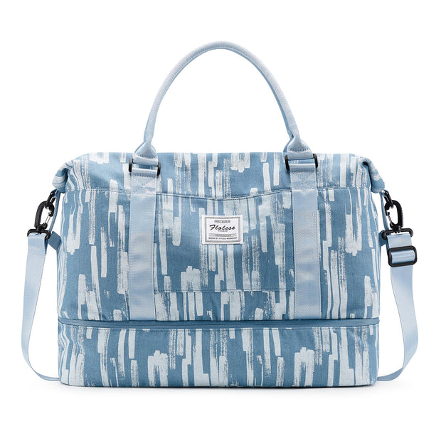 Travel Duffel Bag,Sports Tote Gym Bag,Shoulder Weekender Overnight Bag for Women