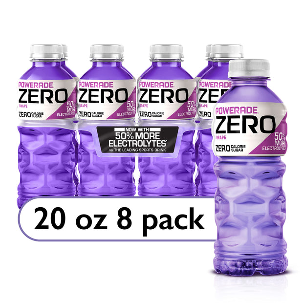 POWERADE Sports Drink Grape, 20 Ounce (Pack of 8)