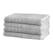 Mosobam Luxury Turkish Set of 2 Bath Towels 30X58 Light Taupe Oversize 700 GSM Bamboo Viscose & Aegean Turkish Combed Cotton
