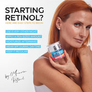 Retinol Cream for Face with Hyaluronic Acid, Anti Aging Wrinkle Cream for Women and Men, Day and Night Collagen Moisturizer to Minimize Wrinkles, Dryness, 1.85 Oz