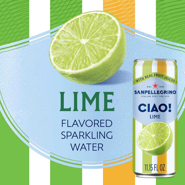 San Pellegrino Lime Ciao Sparkling Water 6 Pack