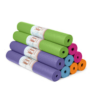 10 Pack Economy Yoga Mat, 68" x 24" Non Slip Exercise Mat, 3mm Thick Gym Mat, Bulk Non Toxic Yoga Mats for Home Workout and Studios