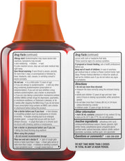 Theraflu Max Strength Daytime Flu Symptom Relief, Honey and Elderberry Syrup, 8.3 Fl Oz and Nighttime Flu Symptom Relief, Honey Lemon Flavor - 6 Count