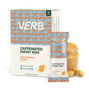 Verb Caffeinated Energy Bars Variety Pack - 2 Delicious Flavors (26g, Pack of 16) 110-Calorie Delicious Low Sugar Energy Bar, Vegan & Gluten Free On-the Go Snack with 80mg Green Tea Caffeine