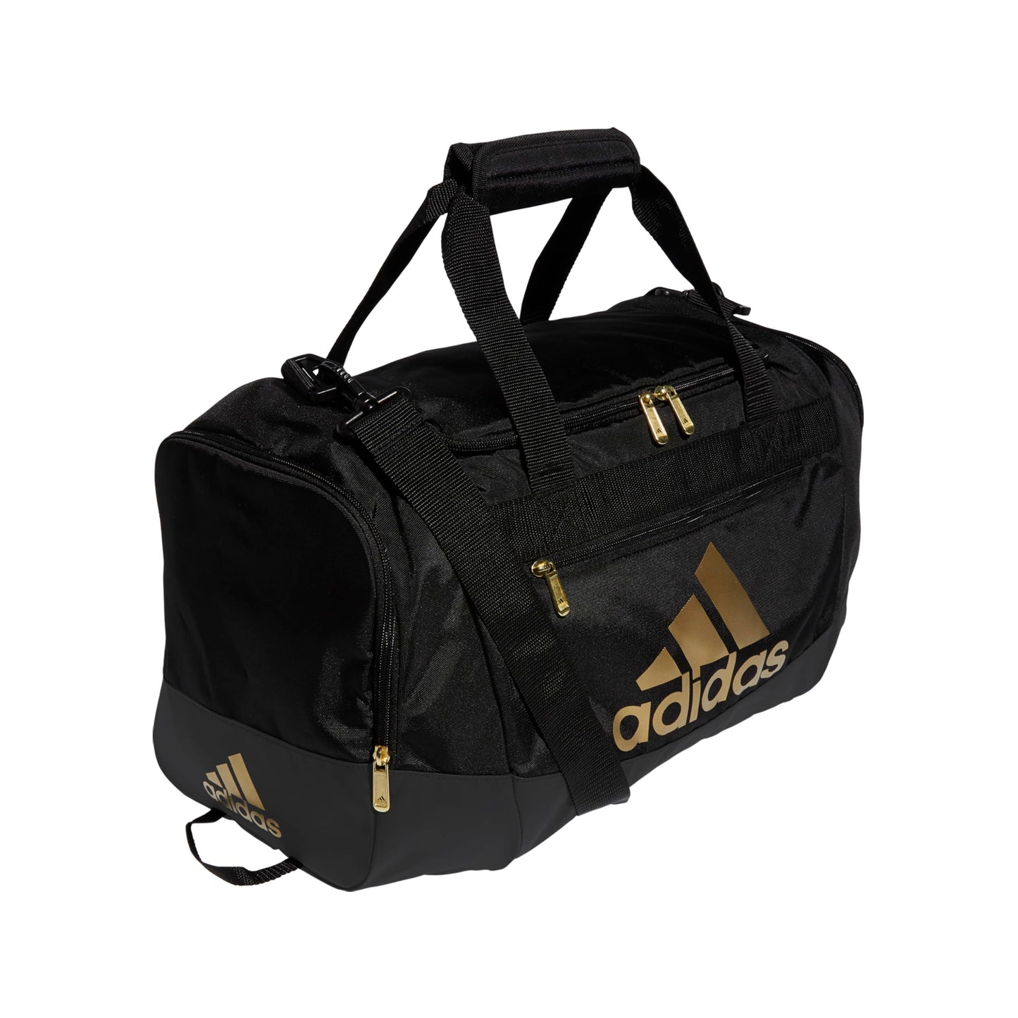 adidas Unisex Defender 4.0 Gym Duffel Bag for Men and Women, Black/White, Small (38L)